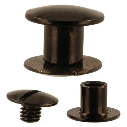 Nity skręcane Śruba Introligatorska 5 mm Czarne 10 szt