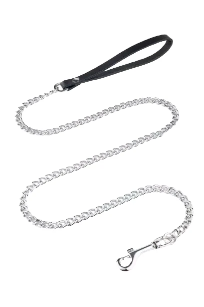 smycz dla psa lancuszek skorzana raczka.webp