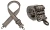 PASEK do Torebki 40mm BLACK ROMB regulowany Zepnij CZARNY MAT