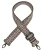 PASEK do Torebki 40mm BLACK ROMB regulowany Zepnij CZARNY MAT