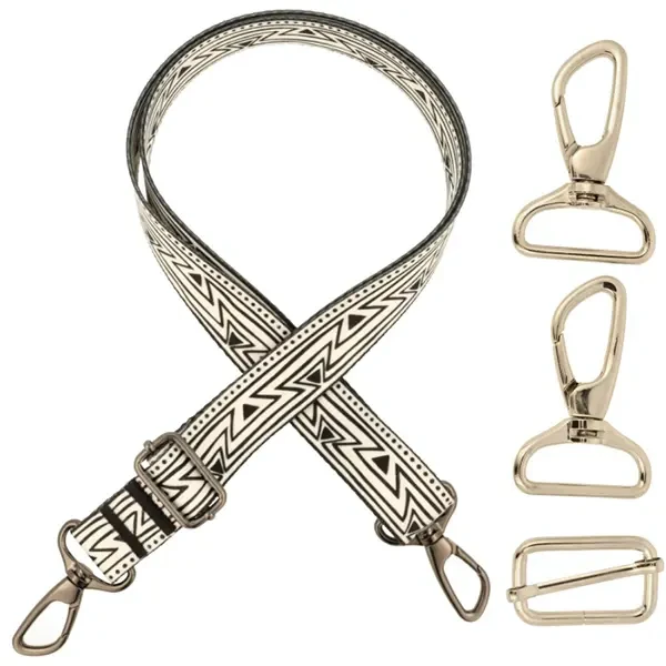 Pasek do Torebki 3 cm x 140 cm ZYGZAG regulacja ZEPNIJ pasek na ramię