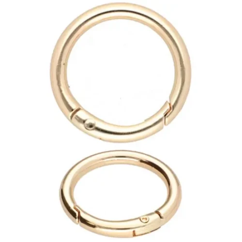Szekla 25mm / 4mm Kółko Otwierane 5szt ZŁOTO O-Ring karabińczyk