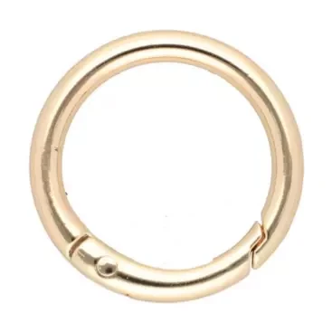 Szekla 25mm / 4mm Kółko Otwierane 5szt ZŁOTO O-Ring karabińczyk