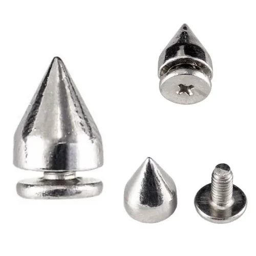 Ćwiek skręcany Kolec Nit Ozdoba 7x9mm 20szt