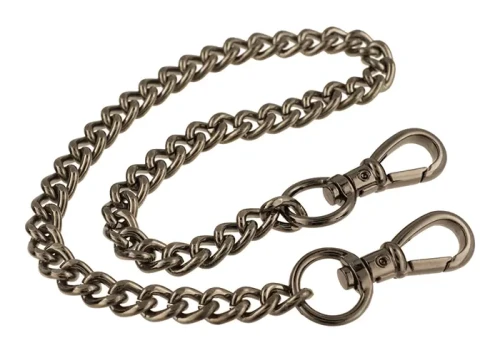 Łańcuszek do Torebki 60 cm Karabinki DEWIZKA Ciemny Nikiel