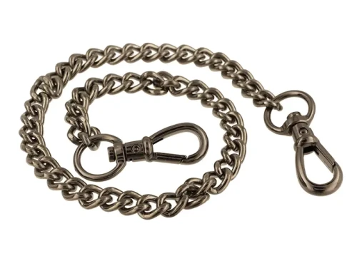 Łańcuszek do Torebki 120 cm Karabinki DEWIZKA Ciemny Nikiel