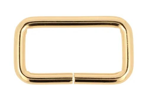 Ramka kaletnicza 40x20 mm drut 5mm Złota 5szt