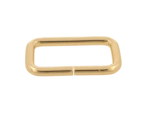 Ramka kaletnicza 40x20 mm drut 5mm Złota 5szt