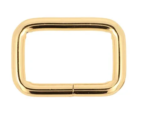 Ramka kaletnicza 30 mm drut 5 mm Złota 5szt