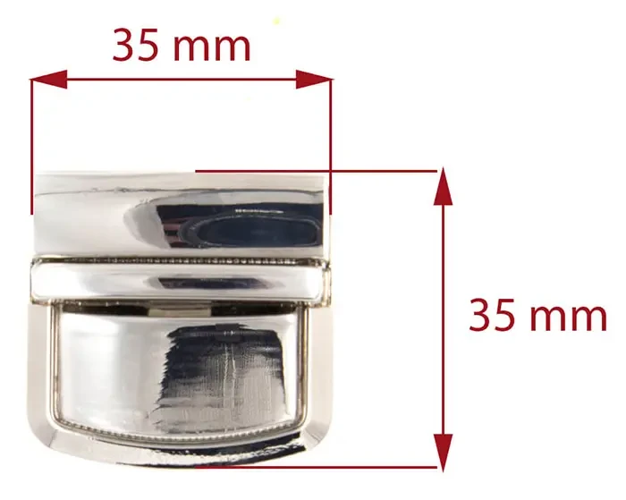 Zapięcie ZAMEK do teczki torebki 35x35mm