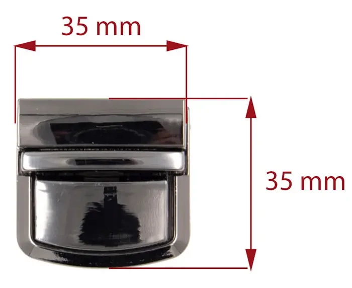 Zapięcie ZAMEK do teczki torebki 35x35mm