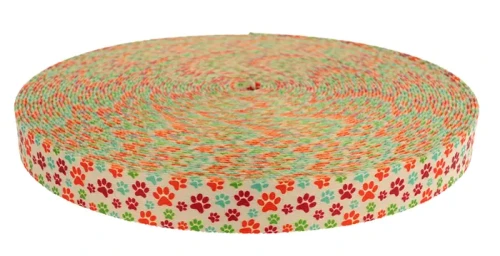 tasma nosna 25mm pawprint nadruk sublimacja2.webp