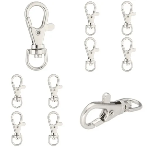 Karabinek RYBKA 9mm x 39mm  Karabińczyki 5 gram Srebrne 10szt