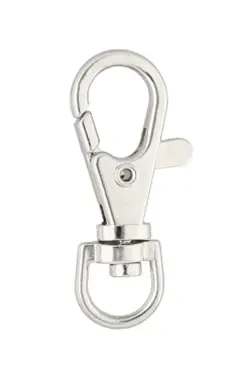 Karabinek RYBKA 9mm x 39mm  Karabińczyki 5 gram Srebrne 10szt
