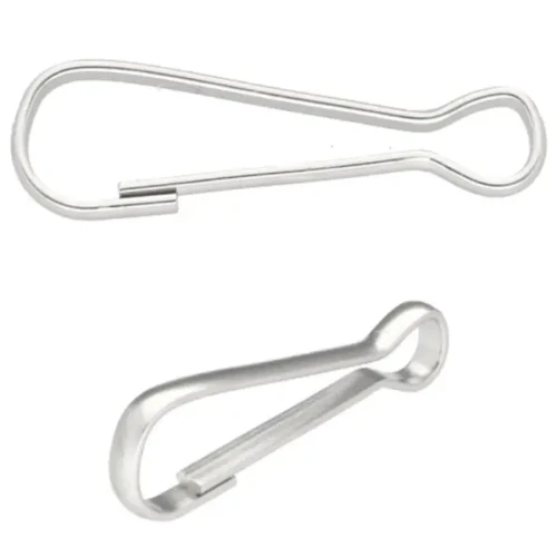 Karabinek metalowy prosty 50mm 20szt