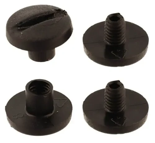 Nity plastikowe skręcane 3,5mm Czarny 10szt