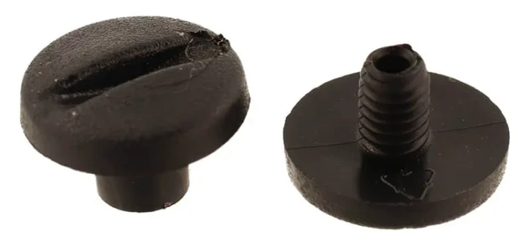 Nity plastikowe skręcane 3,5mm Czarny 10szt