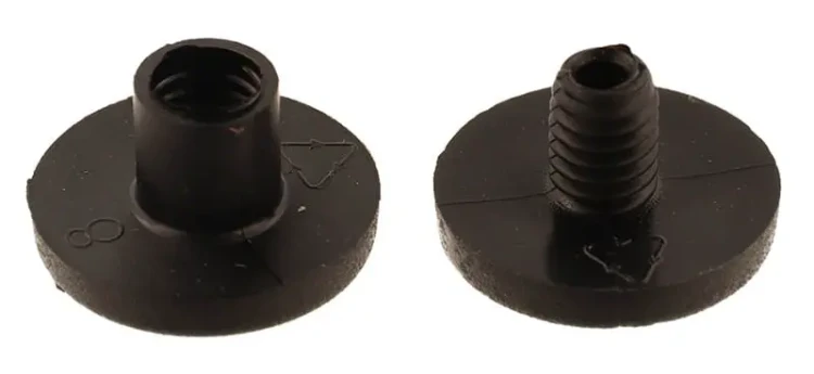 Nity plastikowe skręcane 3,5mm Czarny 10szt