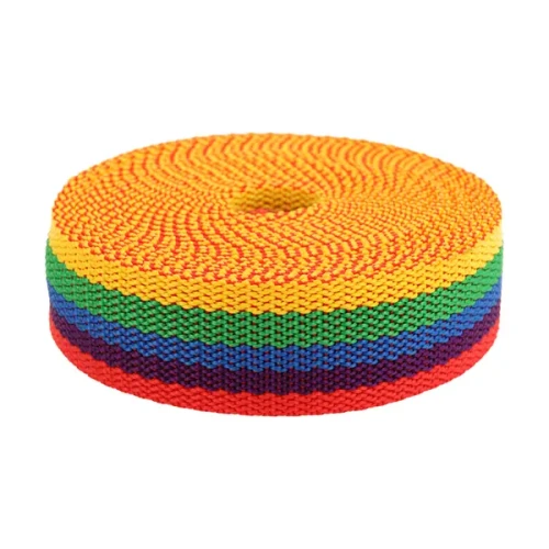 Taśma Nośna 30mm TĘCZA polipropylen 5mb 650kg grubość 1,5mm