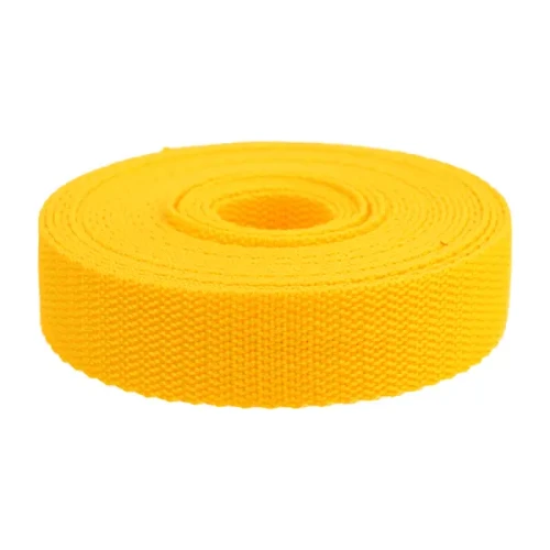 Taśma Nośna 25mm ŻÓŁTA polipropylen 5mb 500kg grubość 1,5mm