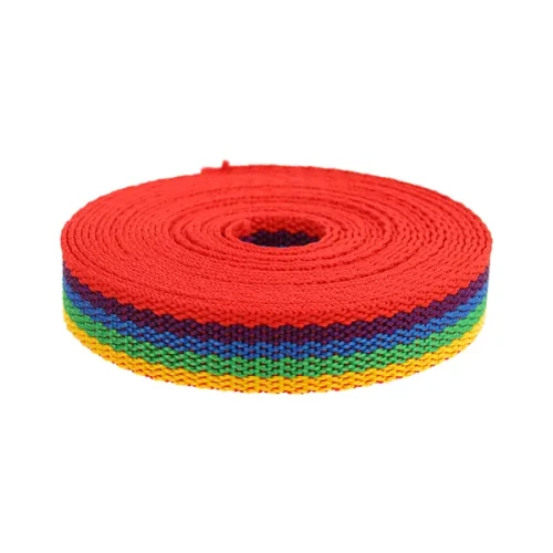 Taśma Nośna 20mm TĘCZA polipropylen 5mb 350kg grubość 1,5mm