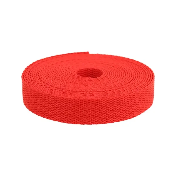 Taśma Nośna 20mm CZERWONA polipropylen 5mb 350kg grubość 1,5mm