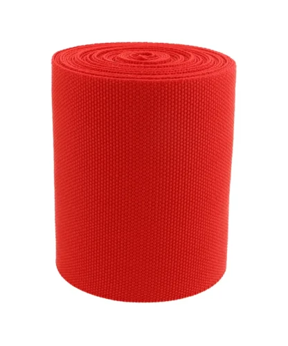 Taśma Nośna 100mm CZERWONA polipropylen 5 metrów 500kg Lamówka