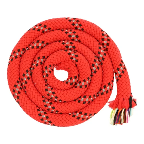 Lina 12mm z Odblaskiem Linka z Rdzeniem 1500kg Polipropylen Czerwona 5 metrów