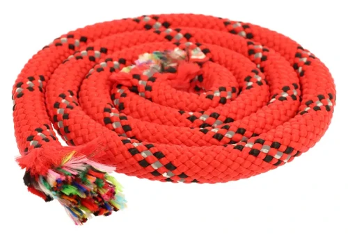 Lina 12mm z Odblaskiem Linka z Rdzeniem 1500kg Polipropylen Czerwona 5 metrów