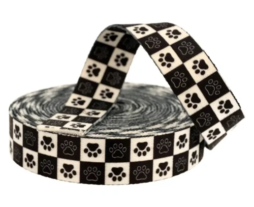 Tasma 25mm z nadrukiem grafiki LAPKI 2.webp