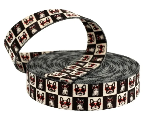 Tasma 25mm z nadrukiem grafiki BULDOG 2.webp