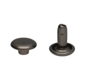 Nity Dwustronne 8x9mm Kaletnicze Ciemny Nikiel  Zestaw 100 szt