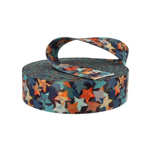 Taśma Nośna 50mm z Nadrukiem Sublimacyjnym GWIAZDKI