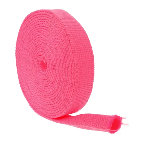 Taśma Rurowa 25mm Polipropylen Róż Neon 5mb