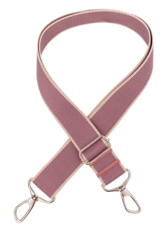 Pasek do torebki 38mm FIOLET - BEŻ regulowany 78-140cm Zepnij