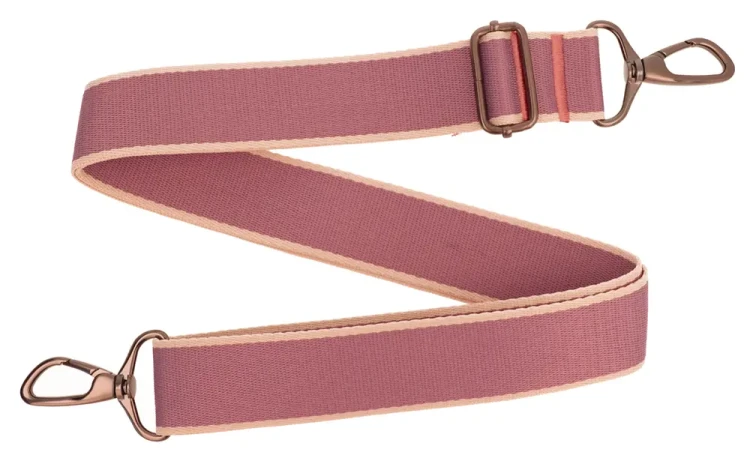 Pasek do torebki 38mm FIOLET - BEŻ regulowany 78-140cm Zepnij
