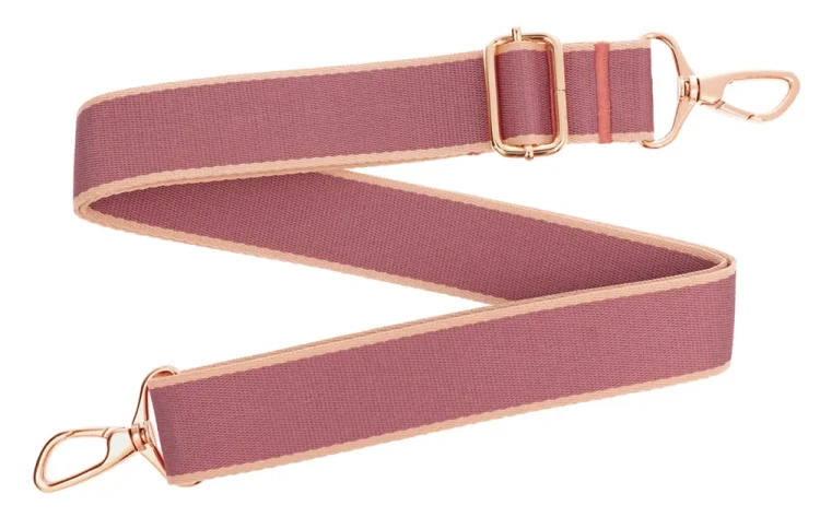Pasek do torebki 38mm FIOLET - BEŻ regulowany 78-140cm Zepnij