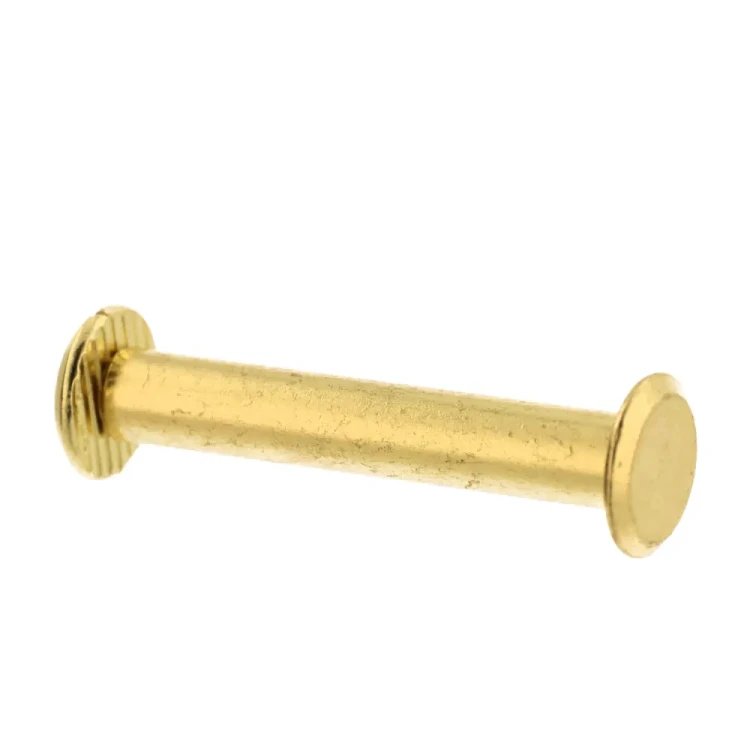 Nity skręcane Nit Śrubka 40mm Złoty płaski 10szt