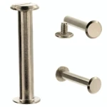 Nity skręcane Nit Śrubka 45mm Srebrny płaski 10szt