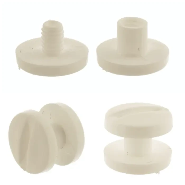 Śruba Nit 3,5mm plastikowe Białe 20szt Nity skręcane