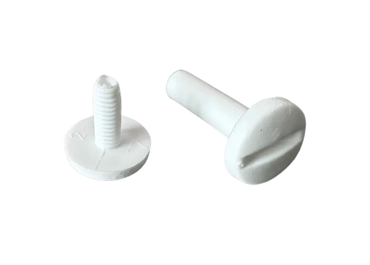 Śruba Nit 45mm plastikowe Białe 20szt Nity skręcane