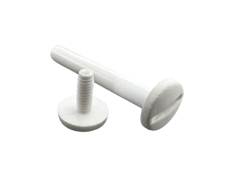 Śruba Nit 70mm plastikowe Białe 20szt Nity skręcane