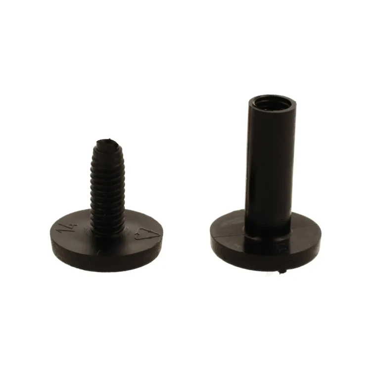 Śruba Nit 30mm plastikowe Czarne 20szt Nity skręcane