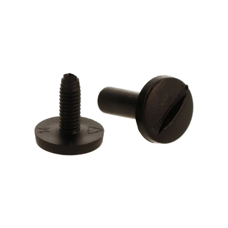 Śruba Nit 30mm plastikowe Czarne 20szt Nity skręcane