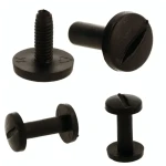Śruba Nit 40mm plastikowe Czarne 20szt Nity skręcane