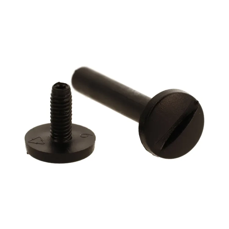 Śruba Nit 50mm plastikowe Czarne 20szt Nity skręcane