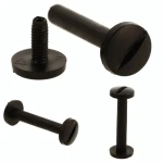 Śruba Nit 60mm plastikowe Czarne 20szt Nity skręcane