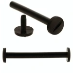 Śruba Nit 80mm plastikowe Czarne 20szt Nity skręcane