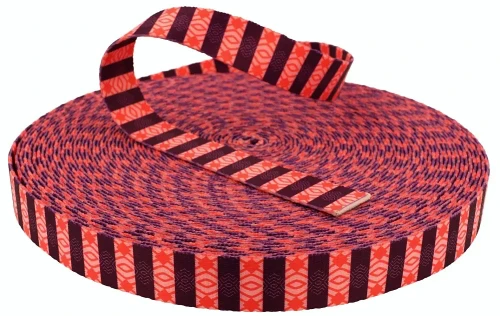 Taśma 25mm z Grafiką CHEVRON Sublimacja Druk na Taśmie Nośnej