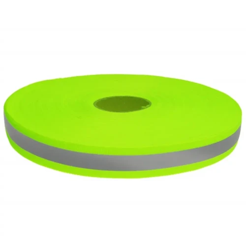Taśma Odblaskowa 20mm Zielona Odblask 10mm 5 metrów
